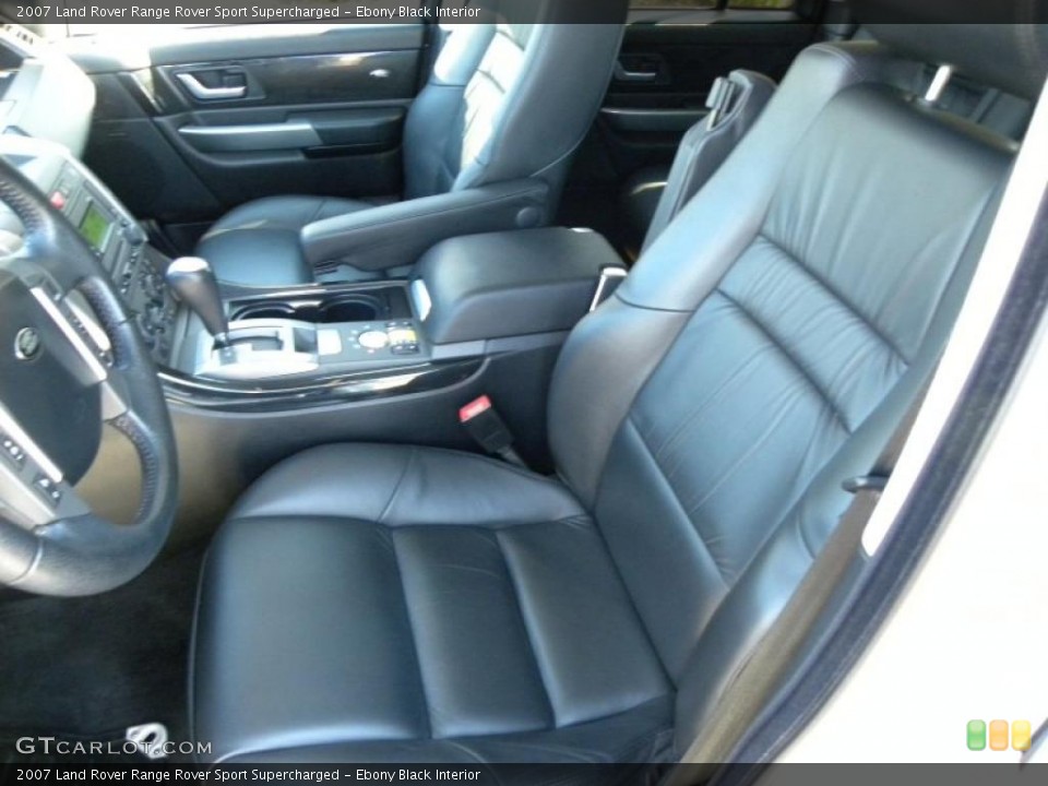 Ebony Black Interior Photo for the 2007 Land Rover Range Rover Sport Supercharged #41435824