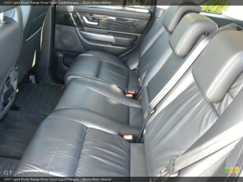 Ebony Black Interior Photo for the 2007 Land Rover Range Rover Sport Supercharged #41435855