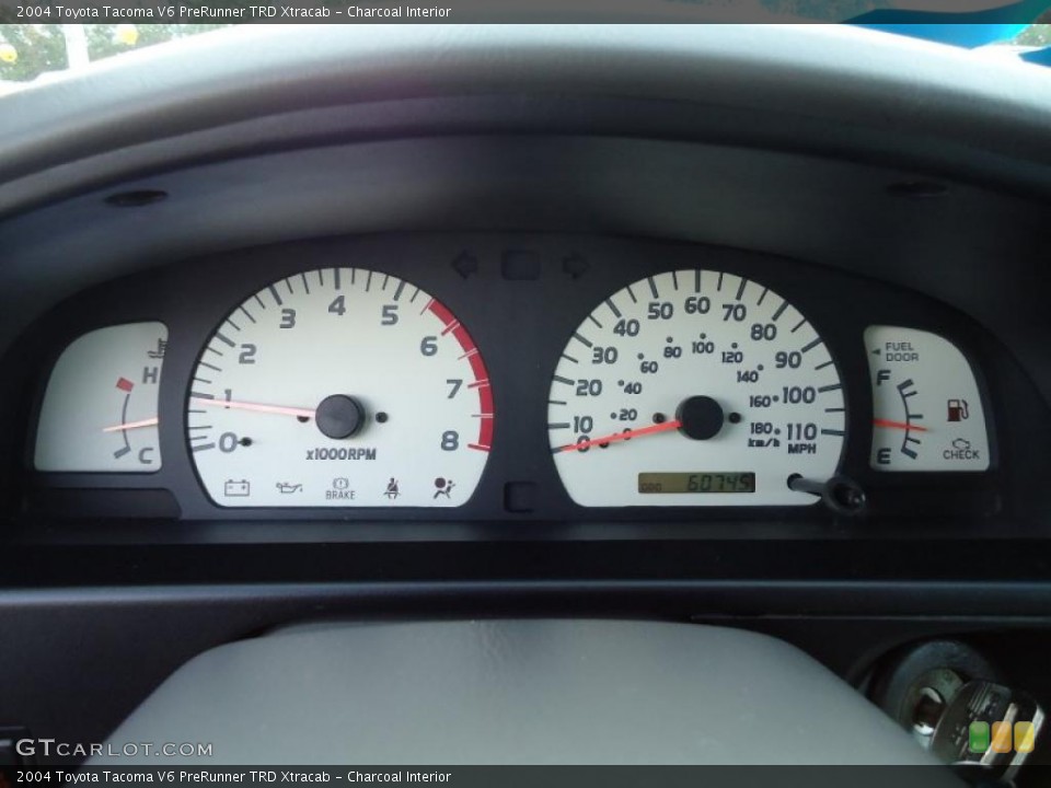 Charcoal Interior Gauges for the 2004 Toyota Tacoma V6 PreRunner TRD Xtracab #41436343