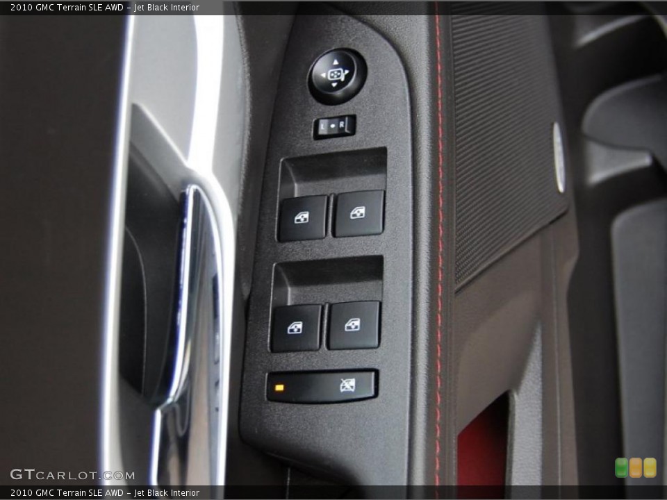 Jet Black Interior Controls for the 2010 GMC Terrain SLE AWD #41436559