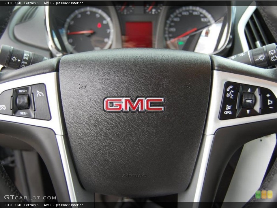 Jet Black Interior Steering Wheel for the 2010 GMC Terrain SLE AWD #41436591