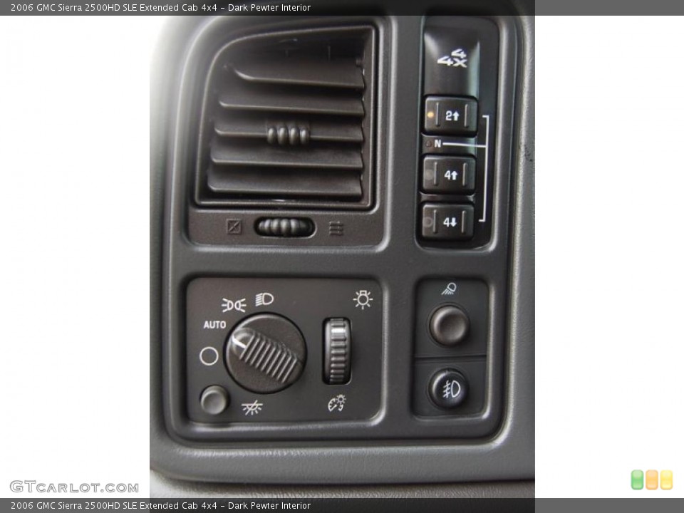 Dark Pewter Interior Controls for the 2006 GMC Sierra 2500HD SLE Extended Cab 4x4 #41437231