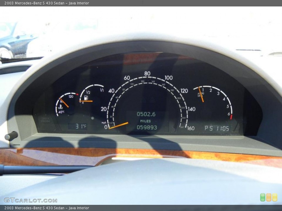 Java Interior Gauges for the 2003 Mercedes-Benz S 430 Sedan #41437335