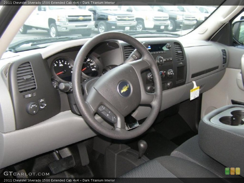 Dark Titanium Interior Prime Interior for the 2011 Chevrolet Silverado 1500 Extended Cab 4x4 #41437867