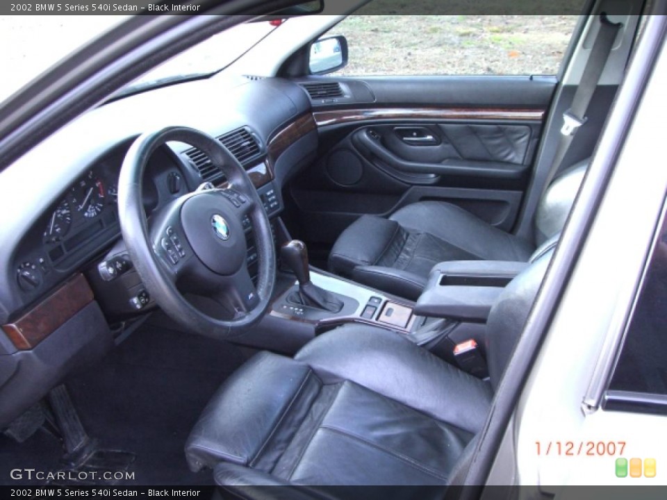 Black Interior Photo for the 2002 BMW 5 Series 540i Sedan #41438631