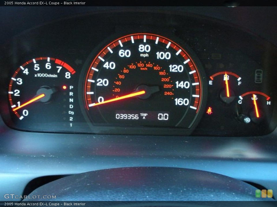 Black Interior Gauges for the 2005 Honda Accord EX-L Coupe #41438683