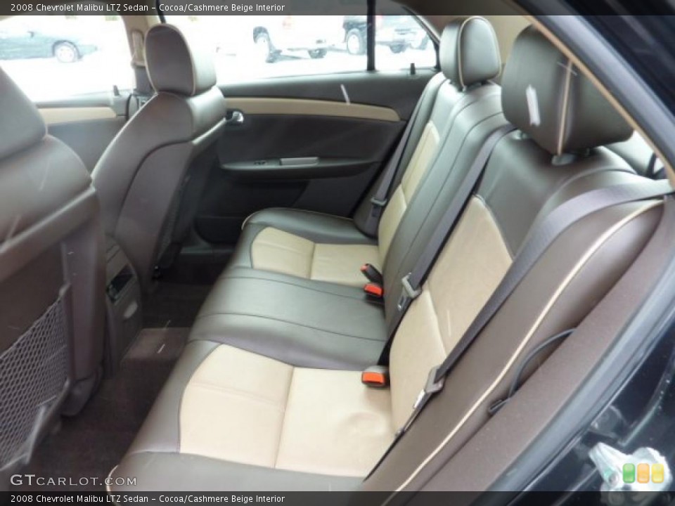 Cocoa/Cashmere Beige Interior Photo for the 2008 Chevrolet Malibu LTZ Sedan #41438915