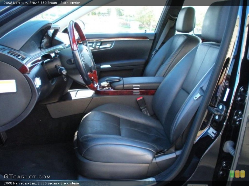 Black Interior Photo for the 2008 Mercedes-Benz S 550 Sedan #41440119