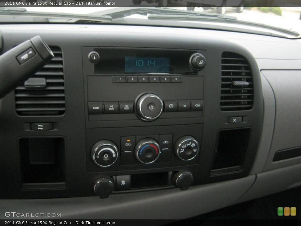 Dark Titanium Interior Controls for the 2011 GMC Sierra 1500 Regular Cab #41440123
