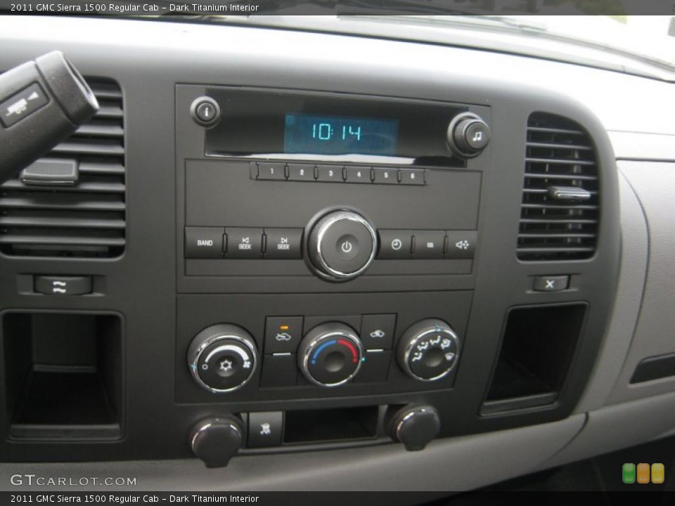 Dark Titanium Interior Controls for the 2011 GMC Sierra 1500 Regular Cab #41440139