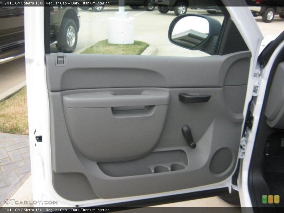 Dark Titanium Interior Door Panel for the 2011 GMC Sierra 1500 Regular Cab #41440201