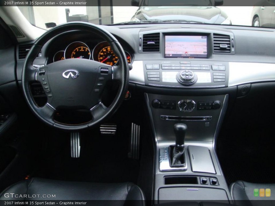 Graphite Interior Dashboard for the 2007 Infiniti M 35 Sport Sedan #41443067