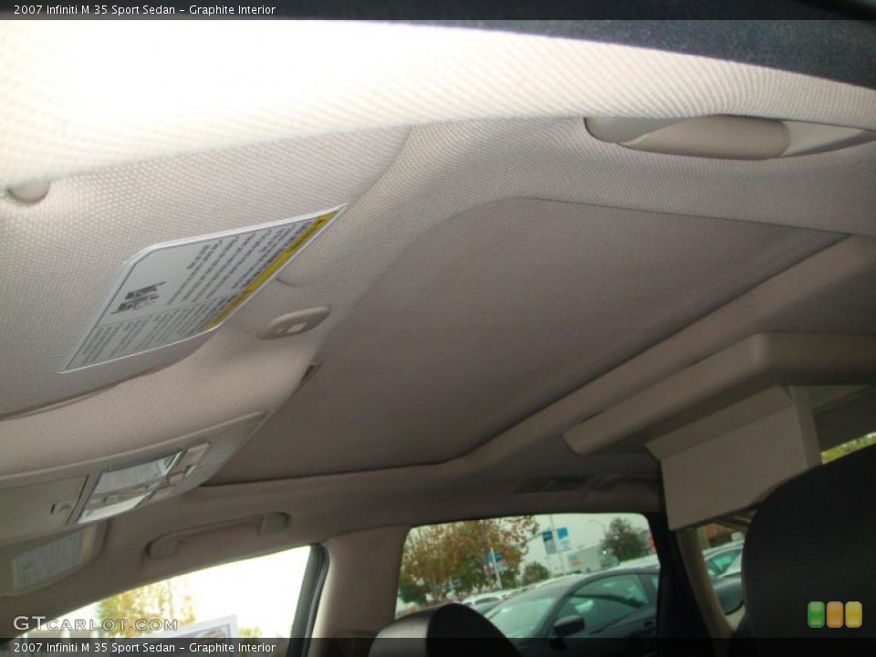 Graphite Interior Sunroof for the 2007 Infiniti M 35 Sport Sedan #41443231