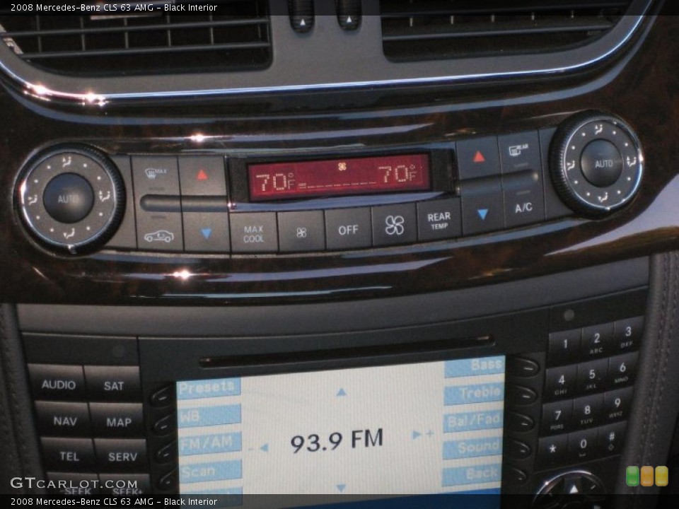 Black Interior Controls for the 2008 Mercedes-Benz CLS 63 AMG #41443911