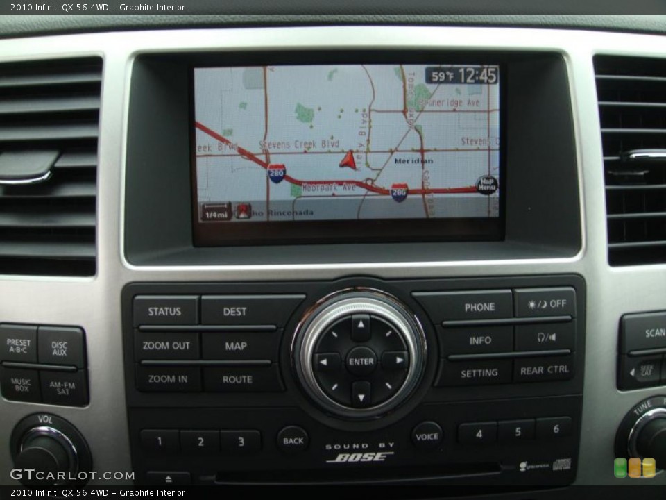 Graphite Interior Navigation for the 2010 Infiniti QX 56 4WD #41444247