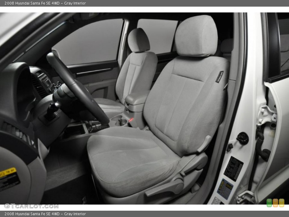 Gray Interior Photo for the 2008 Hyundai Santa Fe SE 4WD #41447163