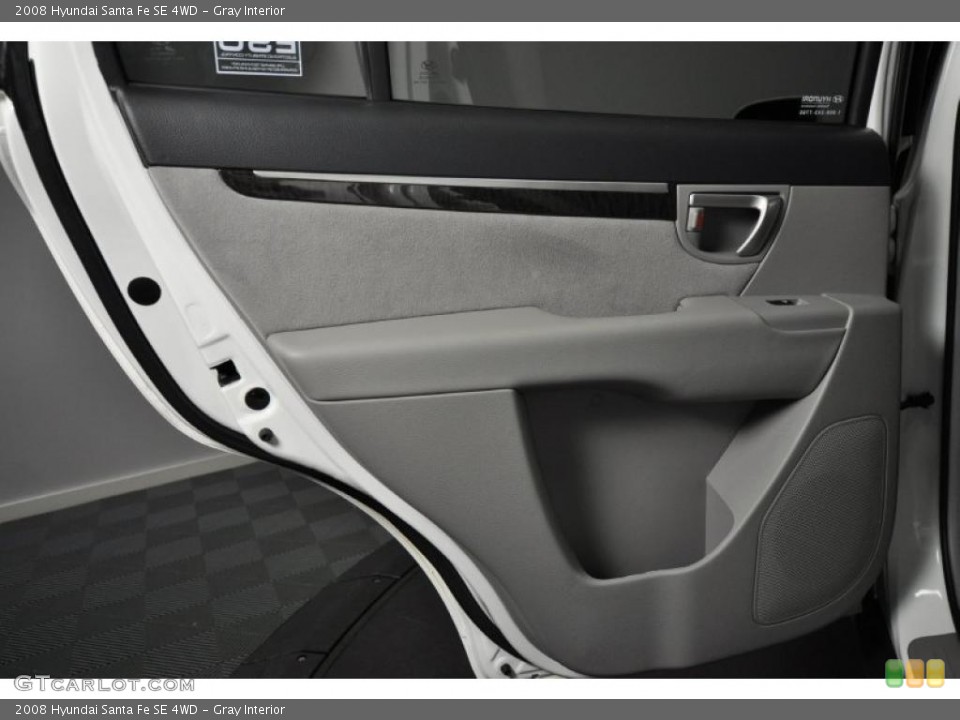Gray Interior Door Panel for the 2008 Hyundai Santa Fe SE 4WD #41447223