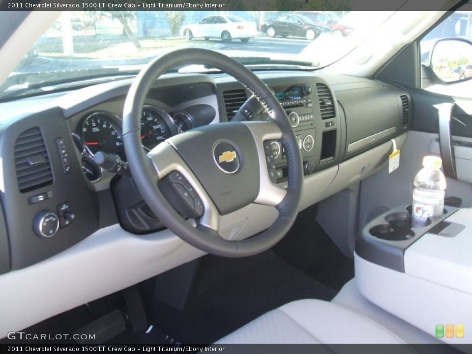 Light Titanium/Ebony Interior Dashboard for the 2011 Chevrolet Silverado 1500 LT Crew Cab #41447875