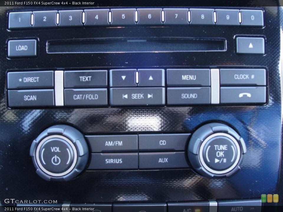 Black Interior Controls for the 2011 Ford F150 FX4 SuperCrew 4x4 #41449727