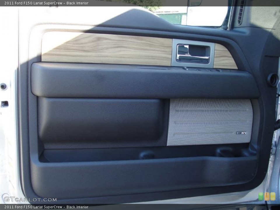 Black Interior Door Panel for the 2011 Ford F150 Lariat SuperCrew #41450151