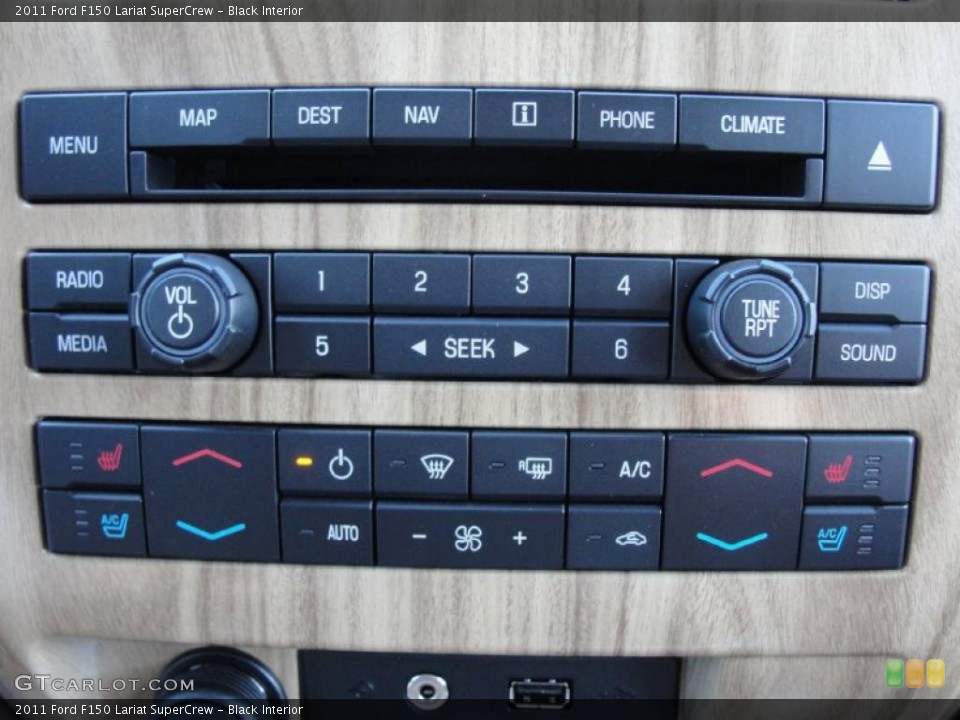 Black Interior Controls for the 2011 Ford F150 Lariat SuperCrew #41450267