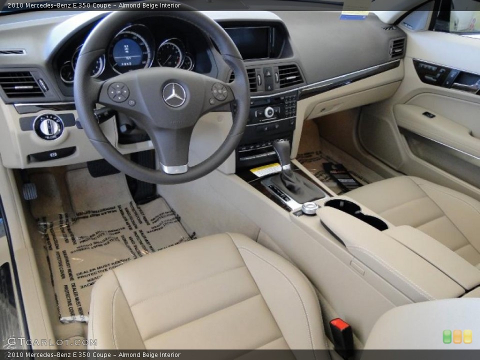 Almond Beige Interior Dashboard for the 2010 Mercedes-Benz E 350 Coupe #41451099