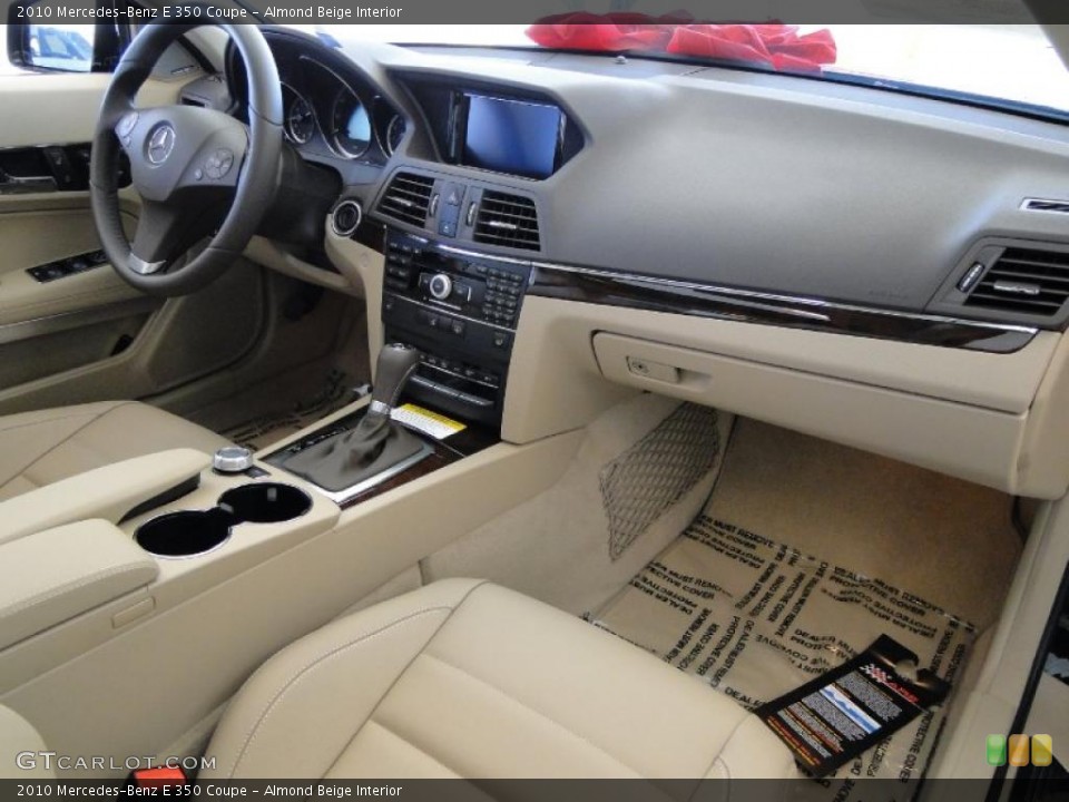 Almond Beige Interior Dashboard for the 2010 Mercedes-Benz E 350 Coupe #41451107