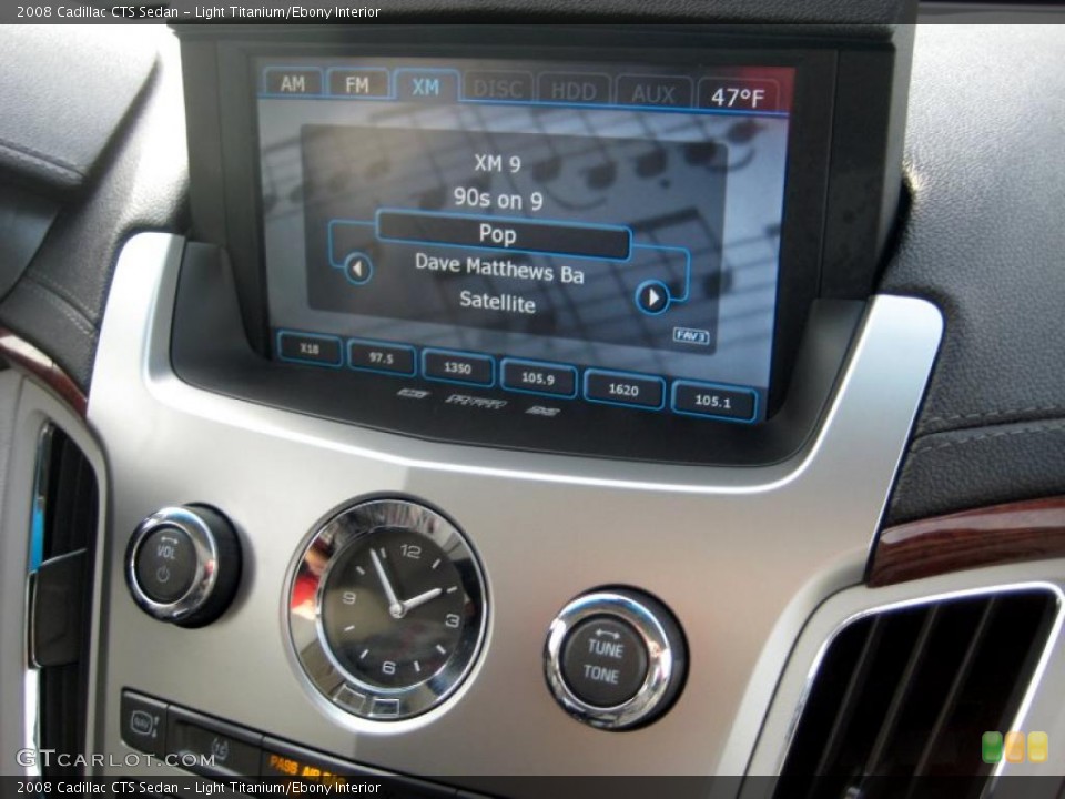 Light Titanium/Ebony Interior Controls for the 2008 Cadillac CTS Sedan #41452967