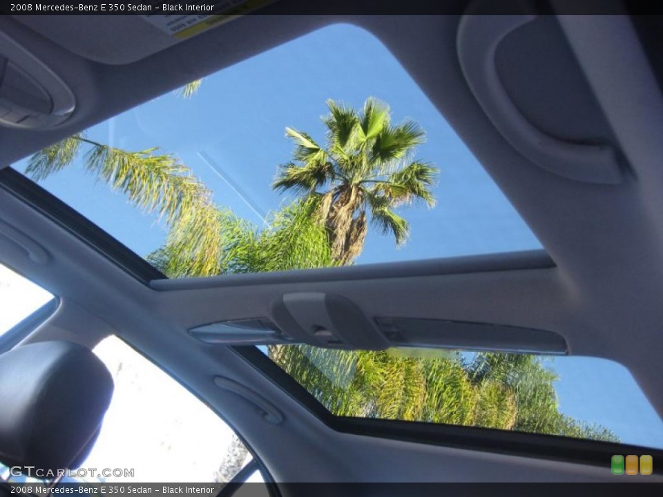 Black Interior Sunroof for the 2008 Mercedes-Benz E 350 Sedan #41453639