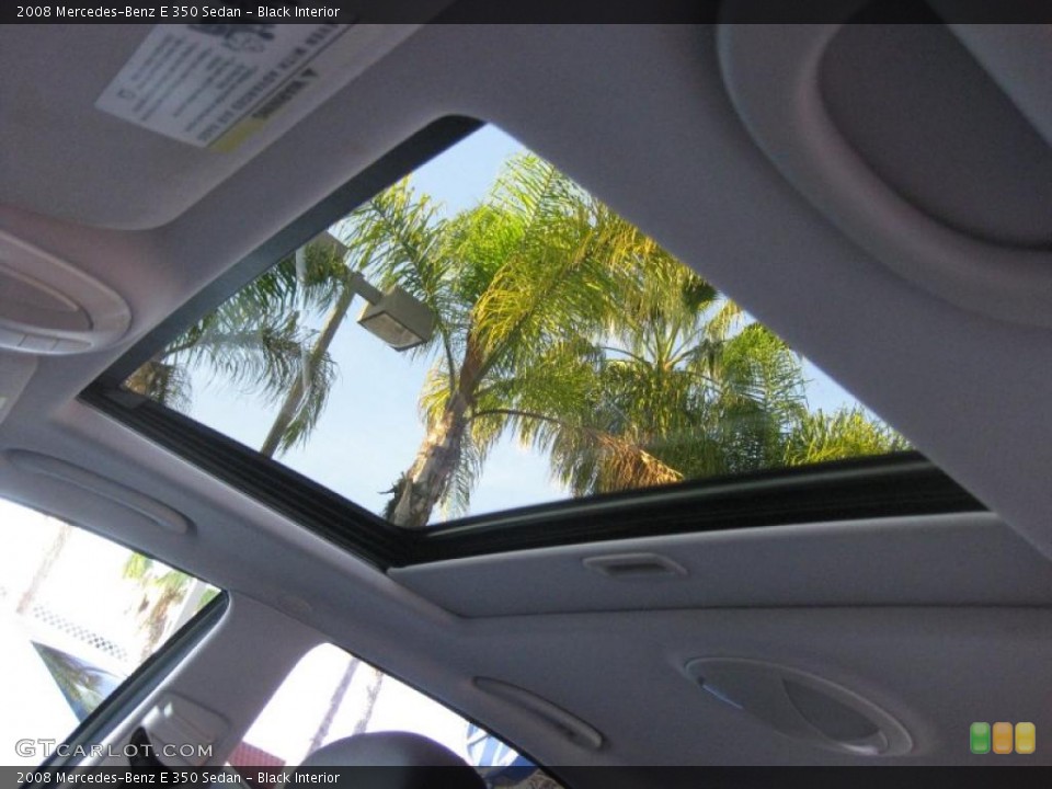Black Interior Sunroof for the 2008 Mercedes-Benz E 350 Sedan #41453995
