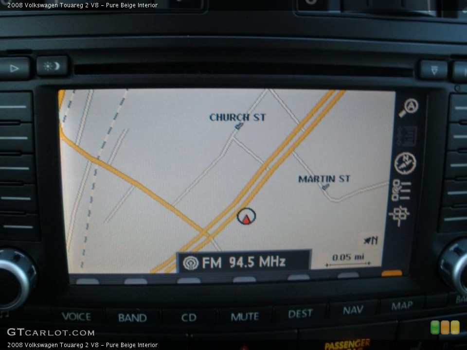 Pure Beige Interior Navigation for the 2008 Volkswagen Touareg 2 V8 #41455991