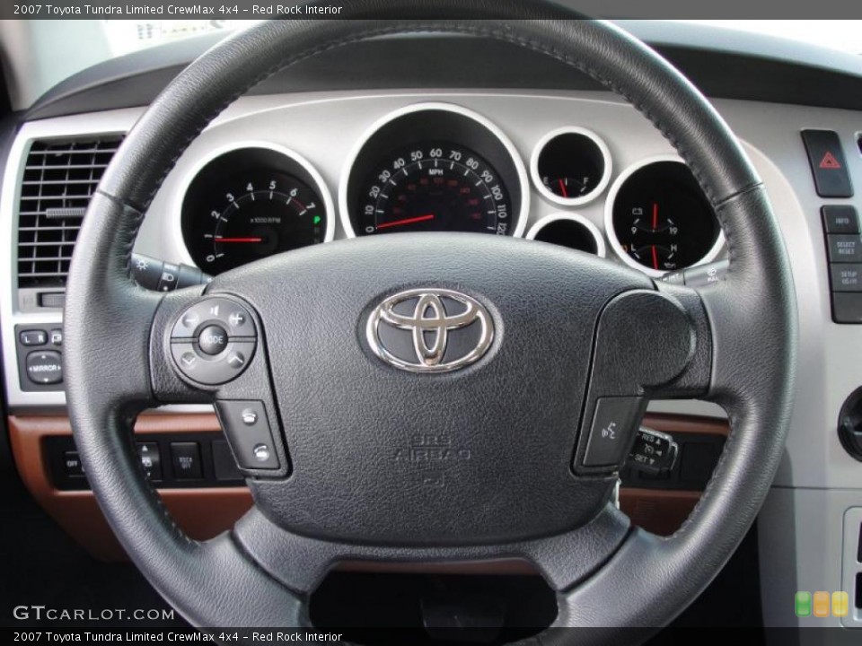 Red Rock Interior Steering Wheel for the 2007 Toyota Tundra Limited CrewMax 4x4 #41456331