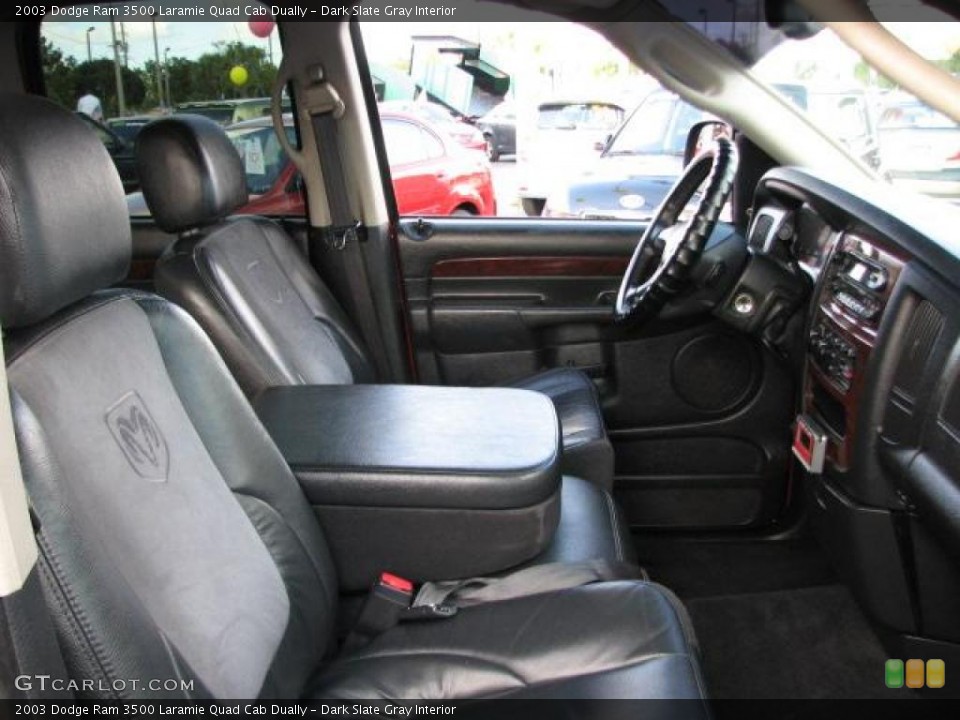 Dark Slate Gray Interior Photo for the 2003 Dodge Ram 3500 Laramie Quad Cab Dually #41457343