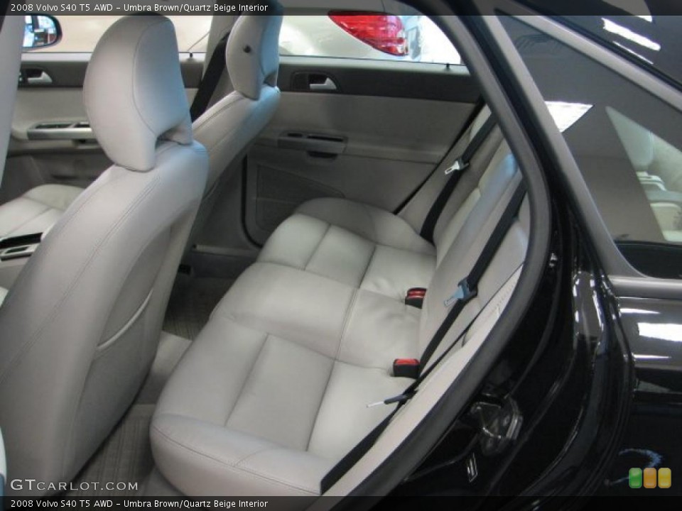 Umbra Brown/Quartz Beige Interior Photo for the 2008 Volvo S40 T5 AWD #41457903