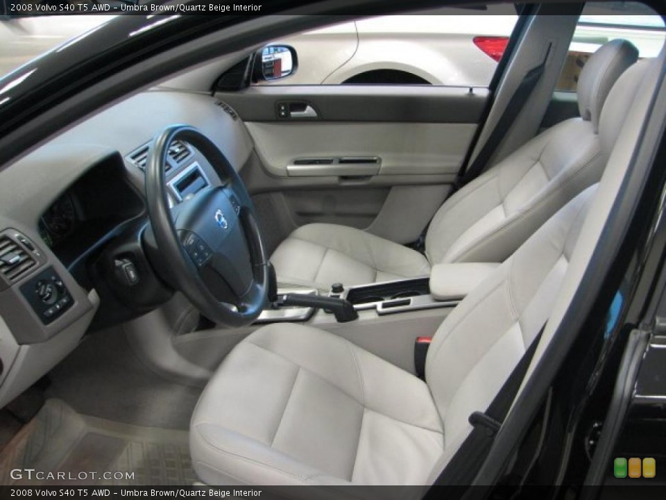 Umbra Brown/Quartz Beige Interior Photo for the 2008 Volvo S40 T5 AWD #41457951