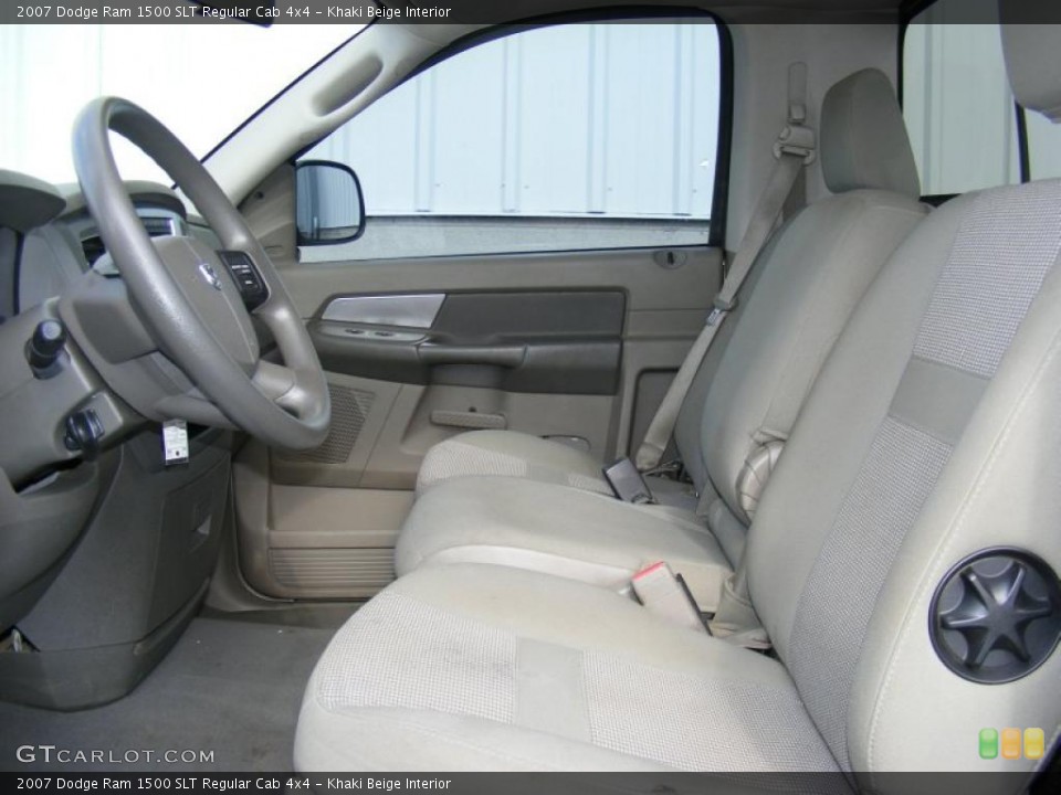 Khaki Beige Interior Photo for the 2007 Dodge Ram 1500 SLT Regular Cab 4x4 #41458023