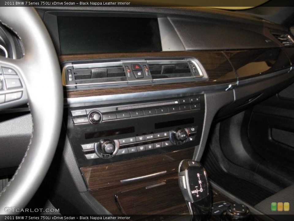 Black Nappa Leather Interior Controls for the 2011 BMW 7 Series 750Li xDrive Sedan #41461758