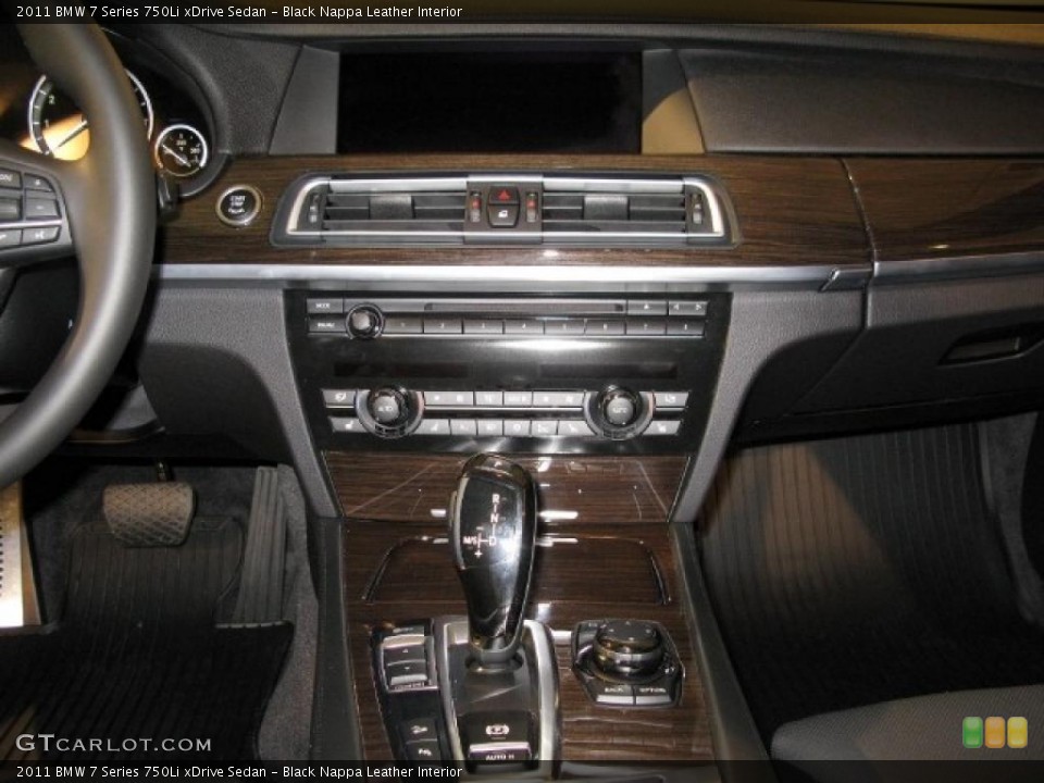 Black Nappa Leather Interior Controls for the 2011 BMW 7 Series 750Li xDrive Sedan #41461774