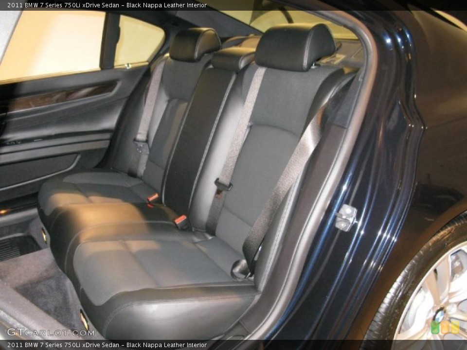 Black Nappa Leather Interior Photo for the 2011 BMW 7 Series 750Li xDrive Sedan #41461822