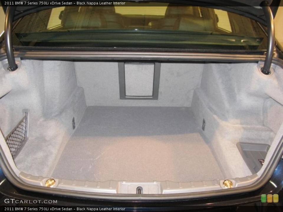 Black Nappa Leather Interior Trunk for the 2011 BMW 7 Series 750Li xDrive Sedan #41461886