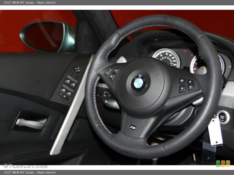 Black Interior Steering Wheel for the 2007 BMW M5 Sedan #41462106