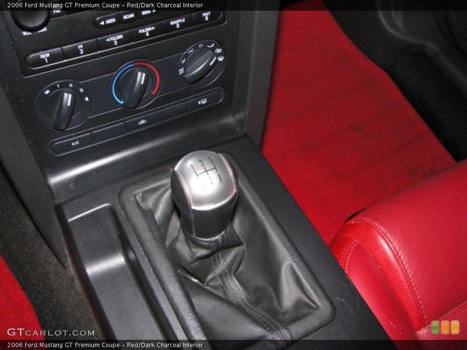 Red/Dark Charcoal Interior Transmission for the 2006 Ford Mustang GT Premium Coupe #41462246