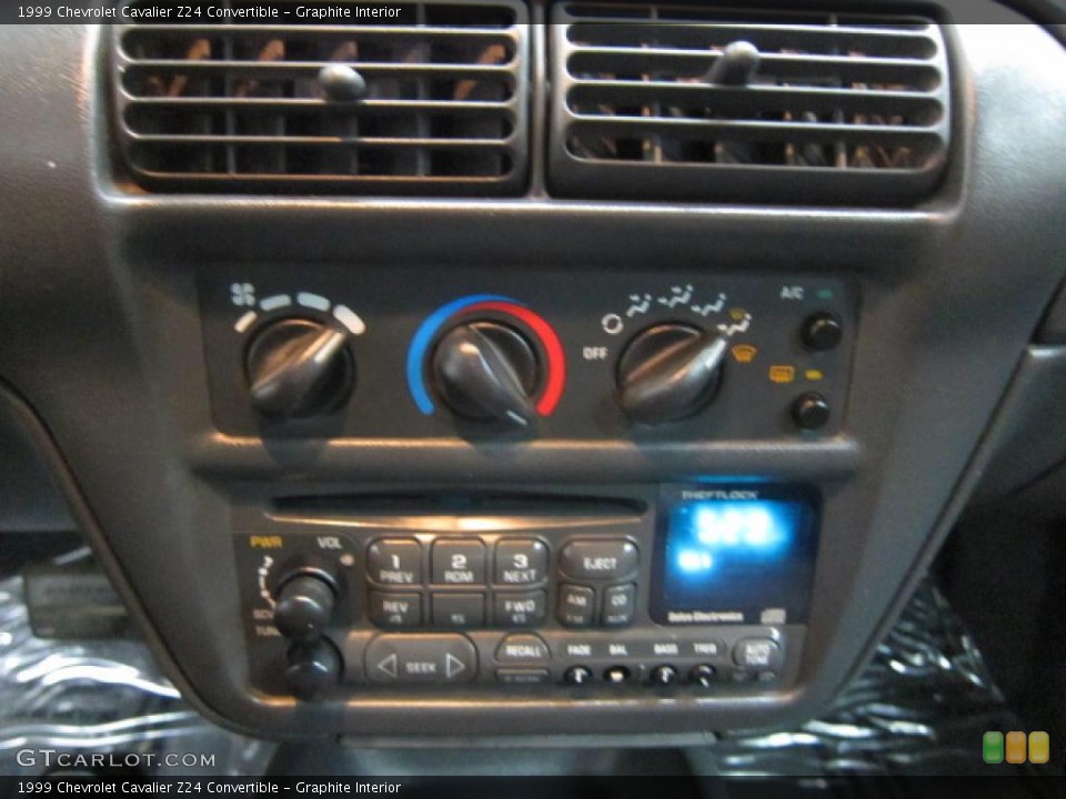 Graphite Interior Controls for the 1999 Chevrolet Cavalier Z24 Convertible #41462962