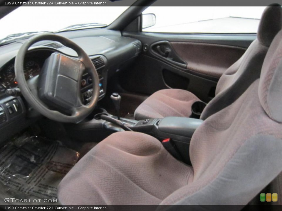 Graphite Interior Prime Interior for the 1999 Chevrolet Cavalier Z24 Convertible #41463226