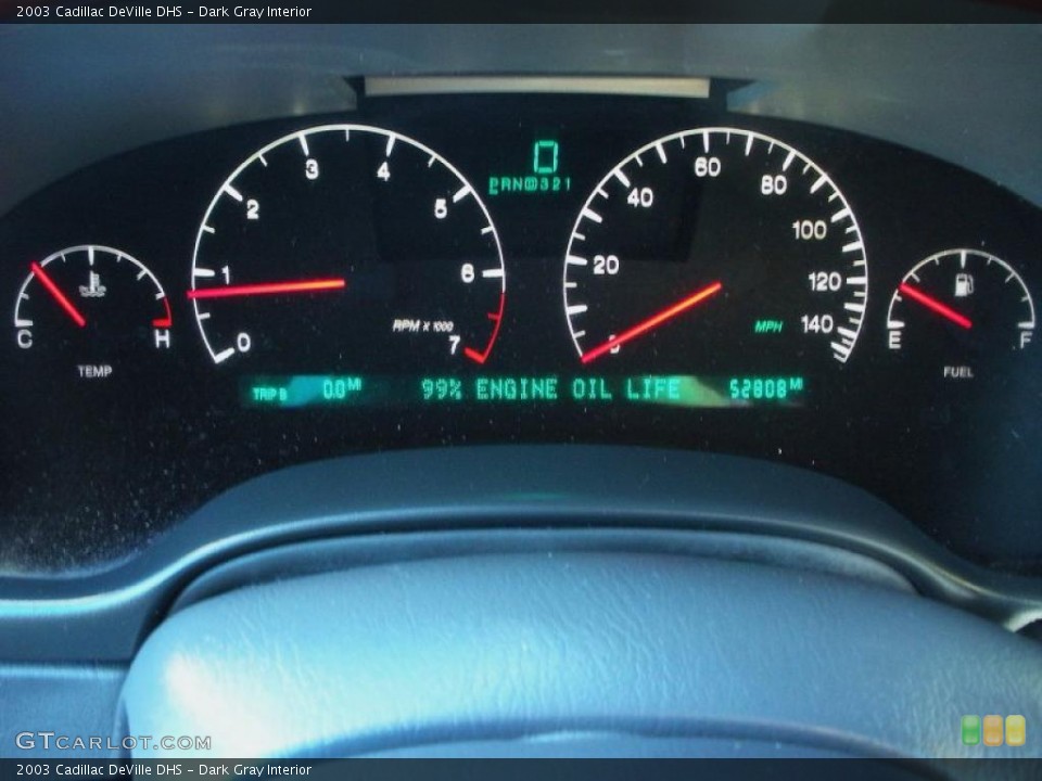 Dark Gray Interior Gauges for the 2003 Cadillac DeVille DHS #41463610