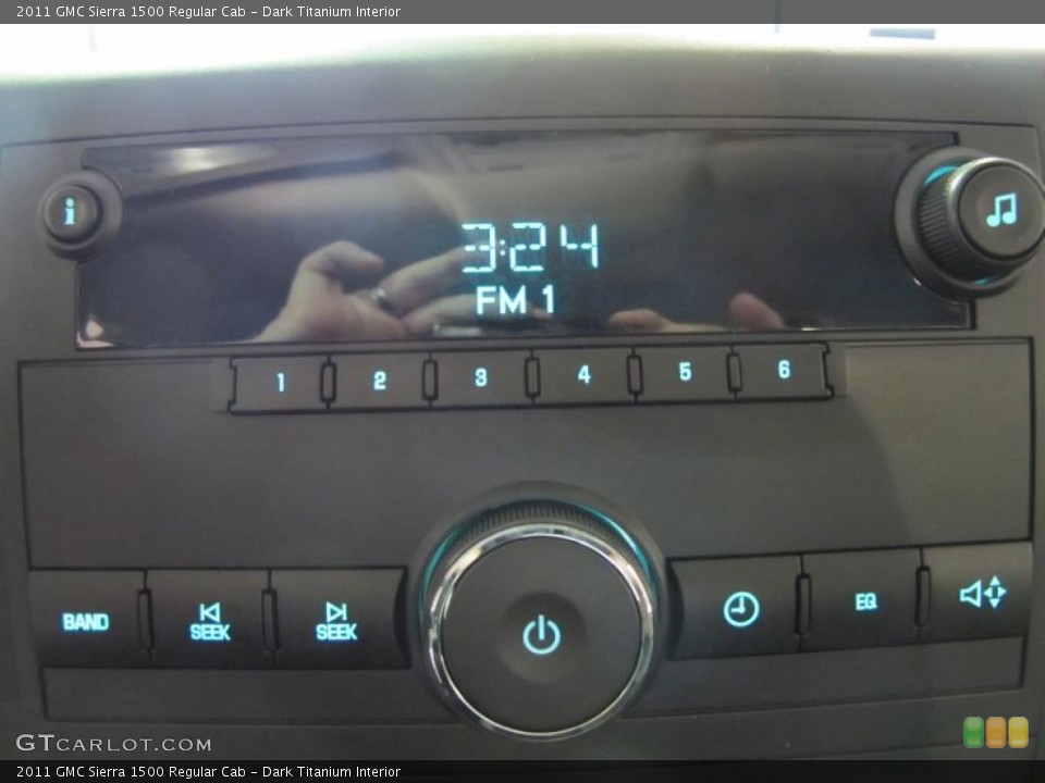 Dark Titanium Interior Controls for the 2011 GMC Sierra 1500 Regular Cab #41464414