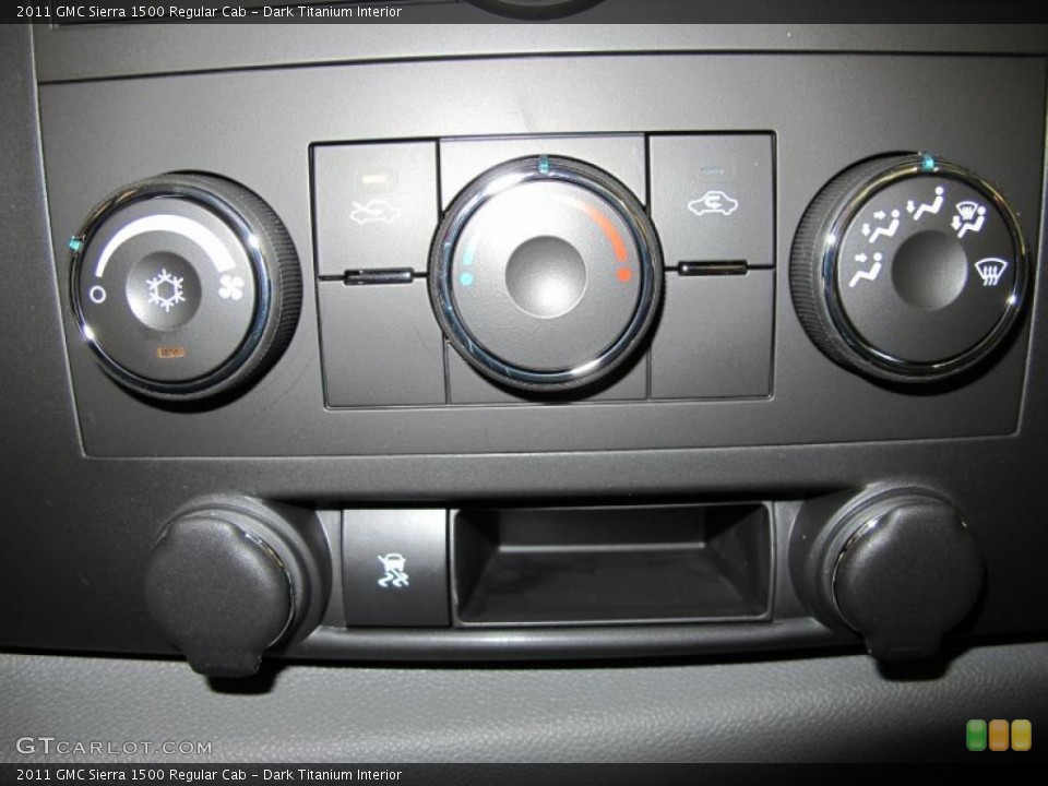 Dark Titanium Interior Controls for the 2011 GMC Sierra 1500 Regular Cab #41464434