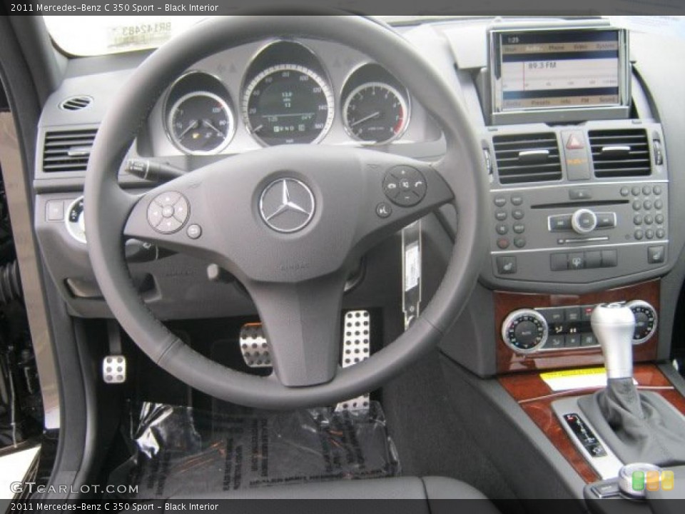 Black Interior Dashboard for the 2011 Mercedes-Benz C 350 Sport #41464866