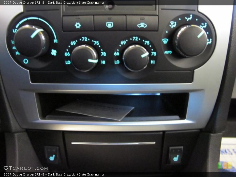 Dark Slate Gray/Light Slate Gray Interior Controls for the 2007 Dodge Charger SRT-8 #41465030