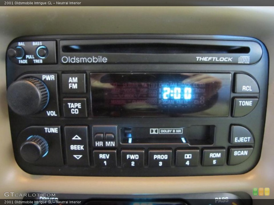 Neutral Interior Controls for the 2001 Oldsmobile Intrigue GL #41465354